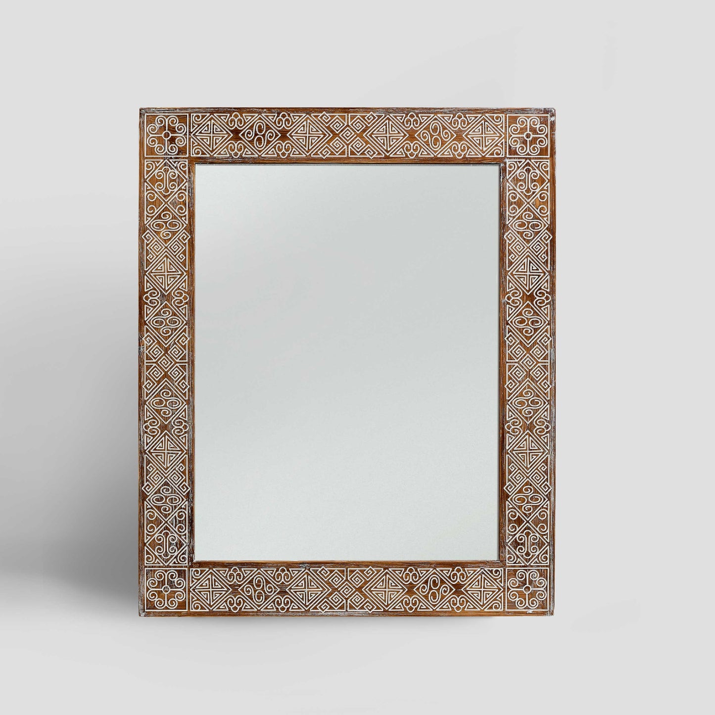 Wood Wall Mirror Papua 35x43